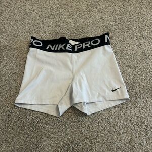 Nike Women's White Pro Shorts